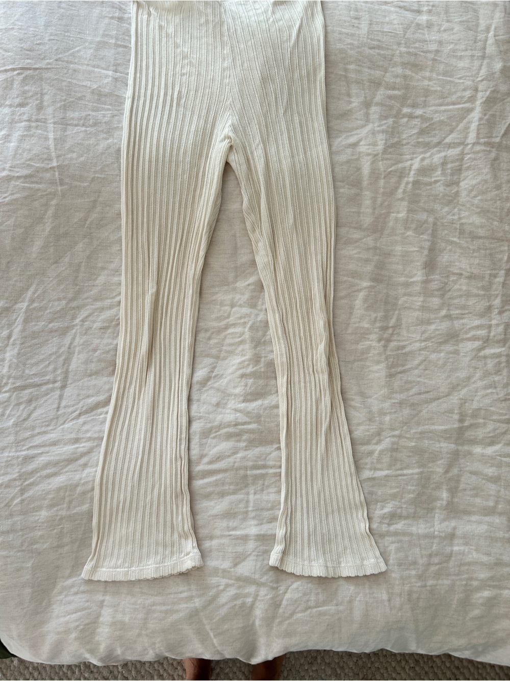 Cream Rudy Jude Kick Flares